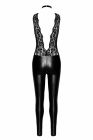 Комбинезон виниловый Libido F298 Noir Handmade, с кружевом, черный, размер M вид 6