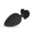 Анальна пробка Cuore Crushious, зі змінними кристалами, силіконова, чорна, 8 х 3.4 см, розмір М вид 8