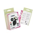 Анальна пробка Cuore Crushious, зі змінними кристалами, силіконова, чорна, 8 х 3.4 см, розмір М вид 11