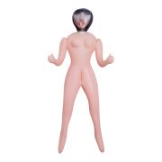 Секс-лялька з трьома робочими отворами, зі знімним мастурбатором, бежева, 155 см