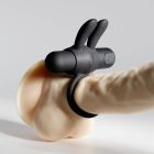 Вібро-ерекційне кільце з кліторальною стимуляцією Crushious Wonka чорне, 7.8 см вид 5