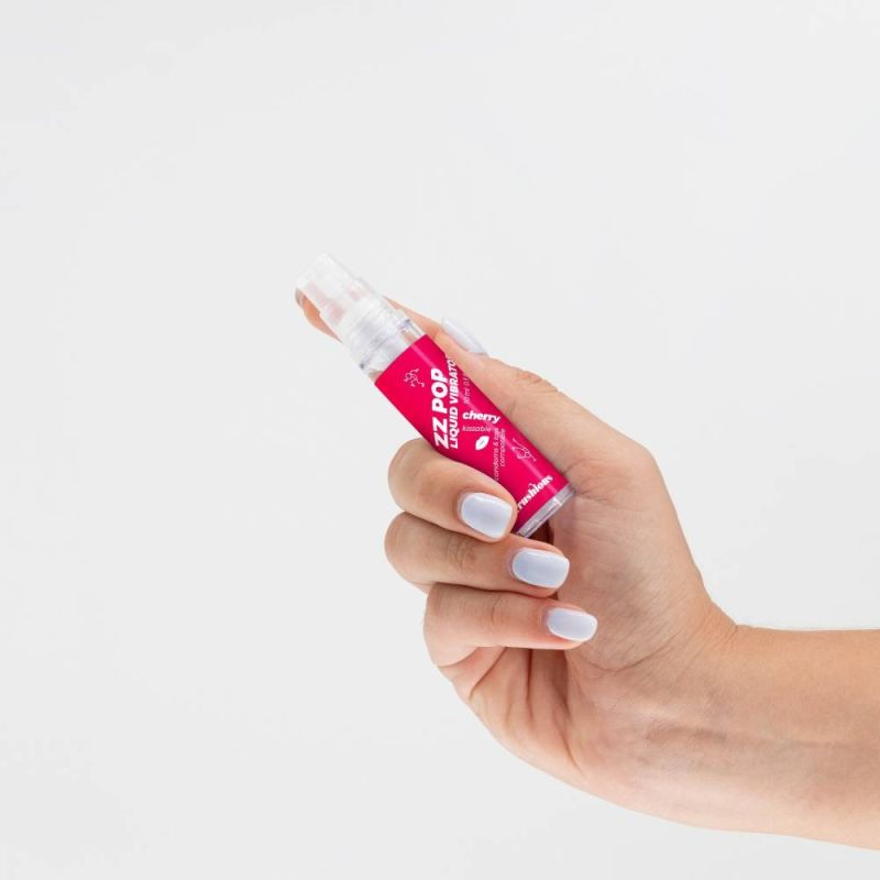 Рідкий вібратор із смаком вишні Crushious Zz Pop, 10 мл вид 4