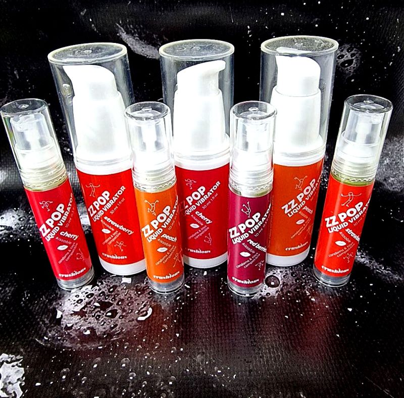 Рідкий вібратор із смаком вишні Crushious Zz Pop, 10 мл вид 6