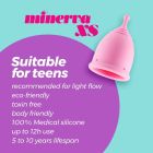 Менструальная чаша CRUSHIOUS Minerva розовая, XS, 5,5 х 3,8 см вид 7