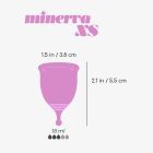 Менструальная чаша CRUSHIOUS Minerva розовая, XS, 5,5 х 3,8 см вид 8