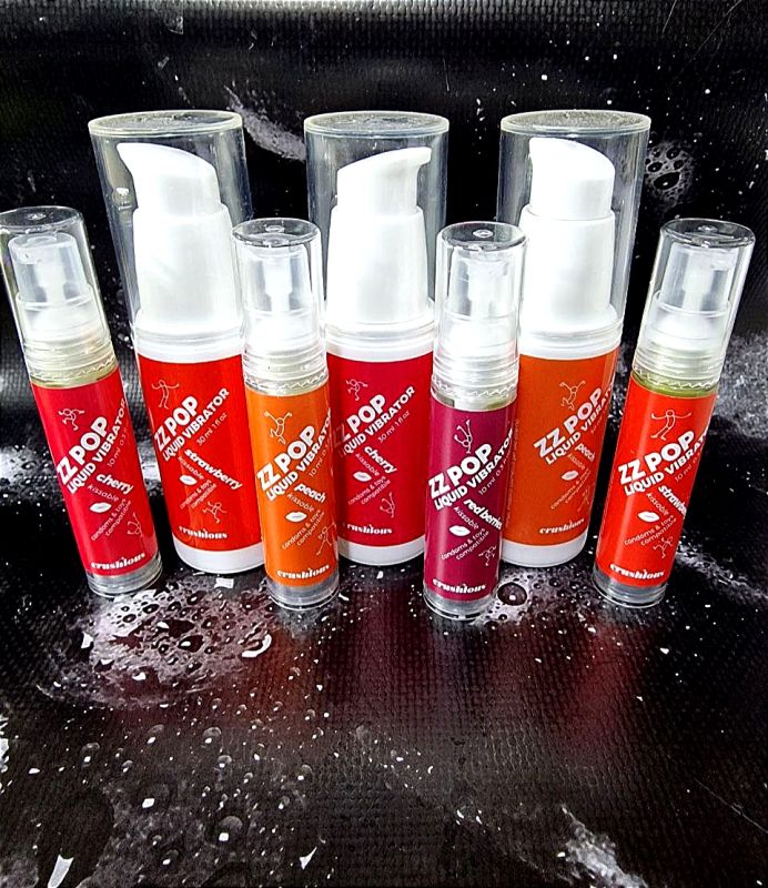 Жидкий вибратор со вкусом персика Crushious Zz Pop, 30 мл вид 8