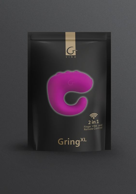Вібратор на пальці GVIBE GringXL Sweet Raspberry, малиновий вид 10