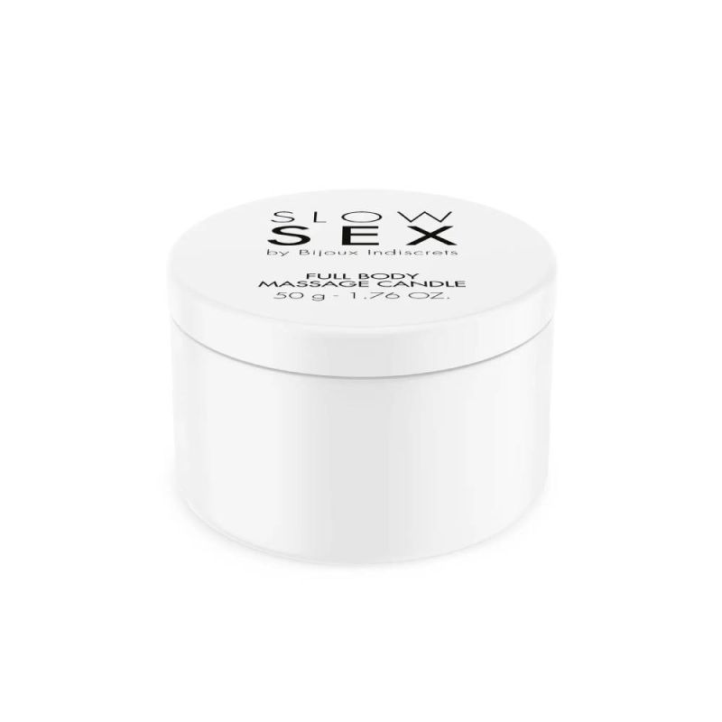 Массажная свеча с маслами, ароматная, Bijoux Indiscrets Massage Candle Slow Sex, 50 мл вид 11