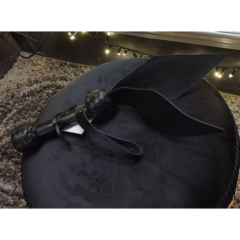 Паддл із подвійною ударною частиною Candy Hero, шкіряний, чорний вид 4