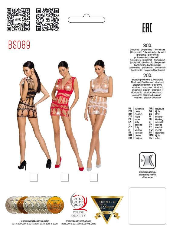 Сукня сітка BS089 чорний, S/L вид 4