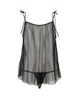 Пеньюар прозрачный MELANIA CHEMISE black S/M - Passion вид 4