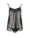 Пеньюар прозрачный MELANIA CHEMISE black S/M - Passion