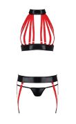 Комплект білизни червоний AZIZA SET S/M - Passion