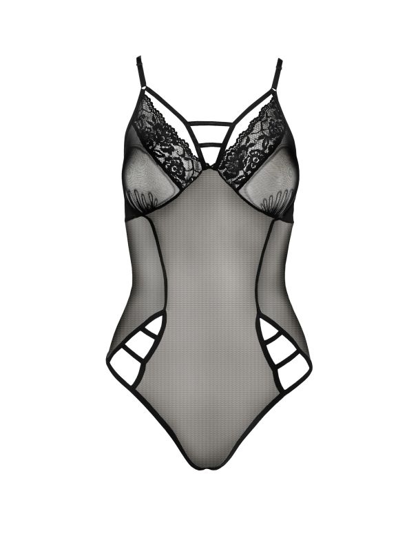 Боди сетка с вставками кружева MELANIA BODY black S/M - Passion вид 4
