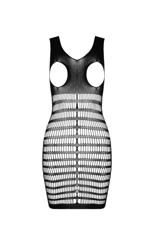 Сукня з відкритими грудьми Passion BS092 чорна, One Size вид 7