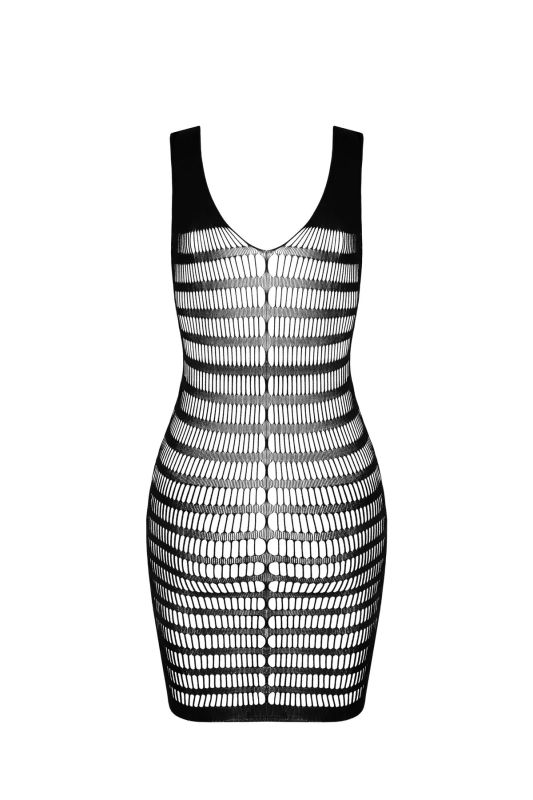 Сукня з відкритими грудьми Passion BS092 чорна, One Size вид 8