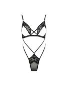 Боди с открытой грудью DIABOLINA BODY black S/M - Passion