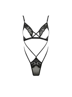 Боді з відкритими грудьми Passion DIABOLINA чорний, S/M