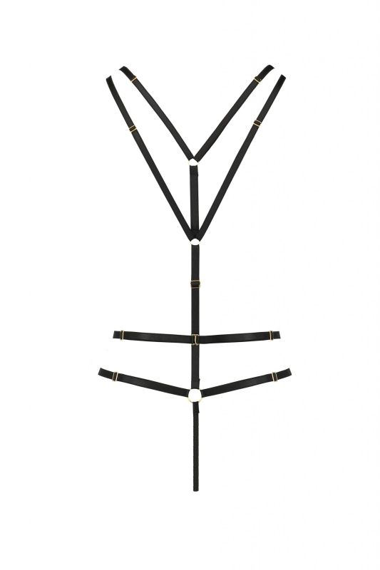 Боди открытое Passion MEGGY черное, S/M вид 4