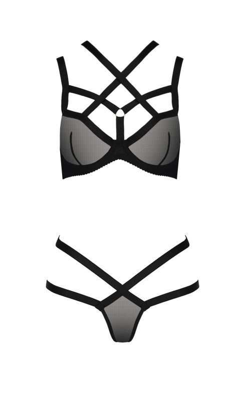 Комплект: трусики и лиф S/M черный HAGAR SET - Passion вид 4