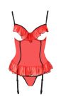 Корсет с открытой грудью S/M красный CHERRY CORSET - Passion вид 4
