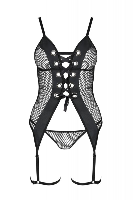 Корсет и стринги черный S/M BETH CORSET - Passion вид 4
