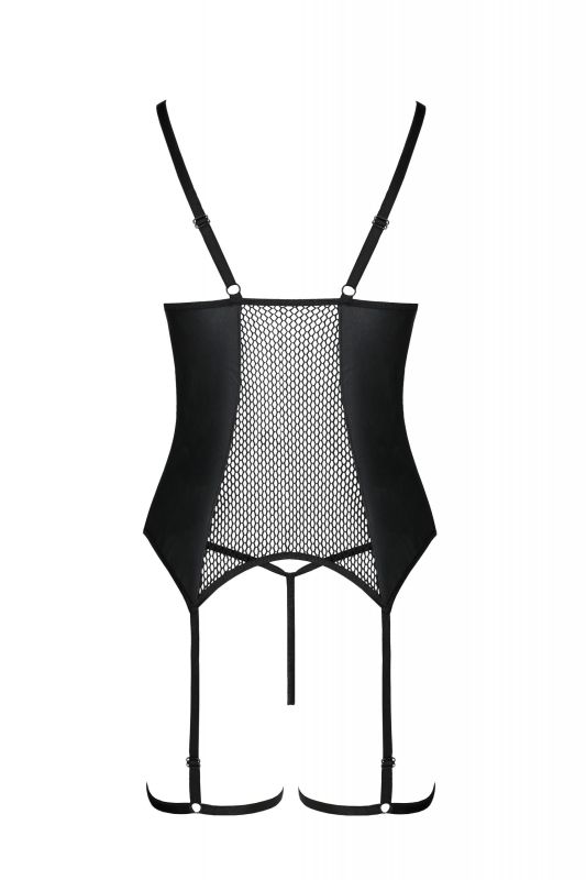 Корсет и стринги черный S/M BETH CORSET - Passion вид 5