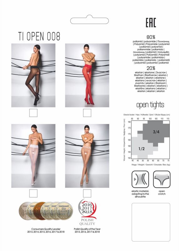 Колготки з відкритим доступом Passion Tiоpen 008 (30 den) чорні, розмір 1/2 вид 6