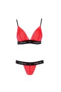 Комплект белья GLAMISS SET red/black S/M - Passion