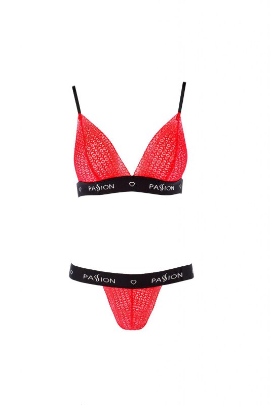 Комплект белья GLAMISS SET red/black S/M - Passion вид 4