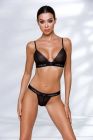 Комплект белья в сеточку GLAMISS SET black S/M - Passion вид 2