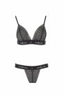 Комплект белья в сеточку GLAMISS SET black S/M - Passion вид 4