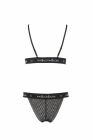 Комплект белья в сеточку GLAMISS SET black S/M - Passion вид 5