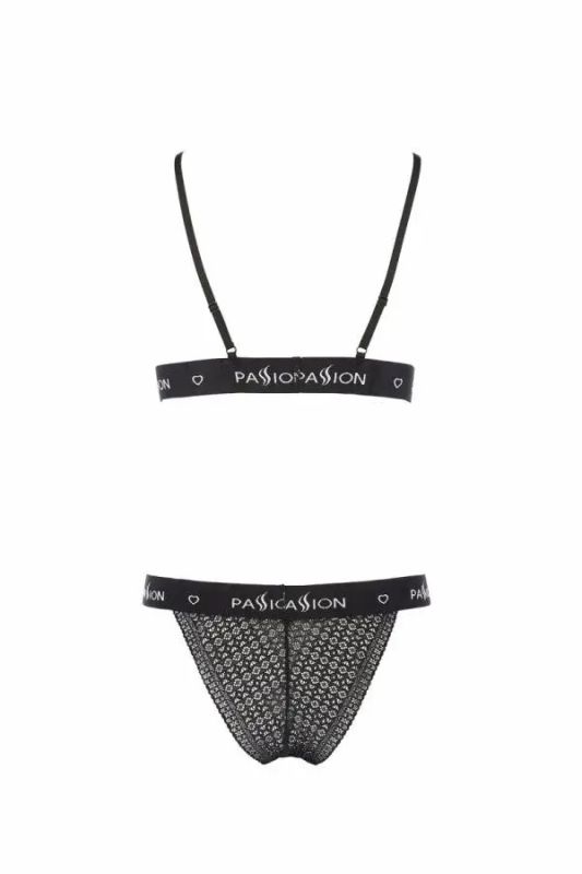 Комплект белья в сеточку GLAMISS SET black S/M - Passion вид 5
