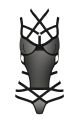 Корсет со стреп-лентами HAGAR CORSET black S/M - Passion