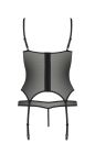 Корсет з відкритими грудьми та трусики HEIDI CORSET black S/M - Passion вид 5