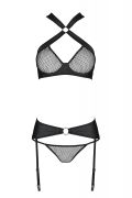 Комплект нижнего белья в сеточку AMANDA SET black S/M - Passion