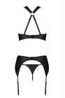 Комплект нижнего белья в сеточку AMANDA SET black S/M - Passion вид 5