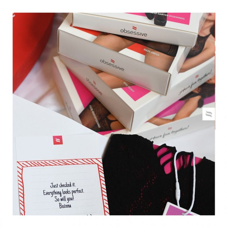 Боді із напівпрозорими вставками Chic Amoria Obsessive, чорне, XS/S вид 7