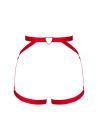 Портупея пояс Obsessive Elianes harness, червона, XS/S вид 8