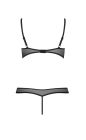 Комплект белья с открытым доступом HEIDI SET WITH OPEN BRA black S/M - Passion вид 5