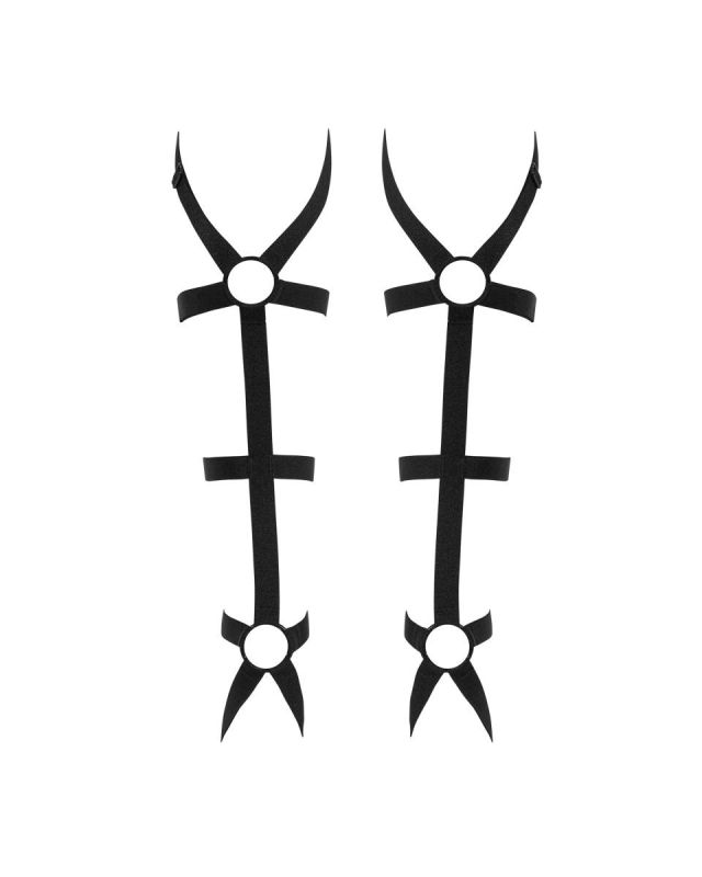 Портупеї на ноги Obsessive Armares з еластичної тканини, O/S вид 6