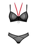 Комплект Obsessive Glandez, чорний, XS/S
