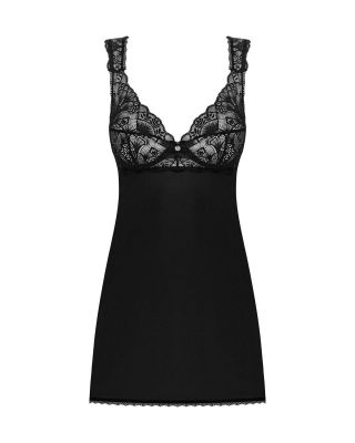 Комплект Пеньюар та трусики Donna Dream babydoll, чорний, XS/S