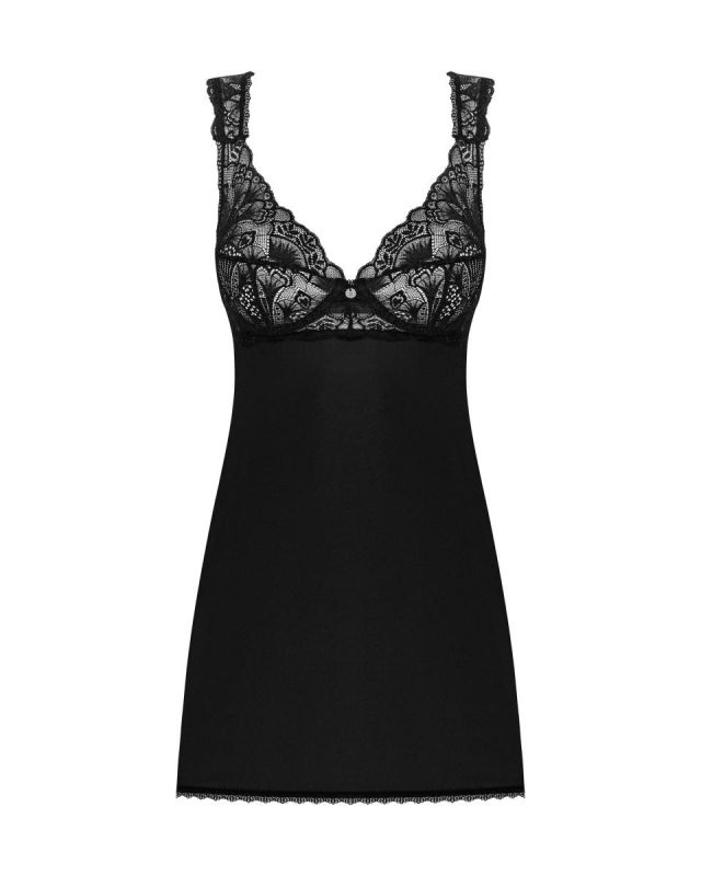 Комплект Пеньюар и трусики Donna Dream babydoll, черный, XS/S вид 6