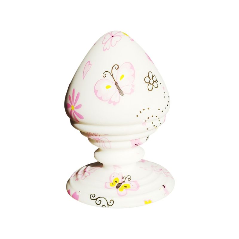 Анальная дизайнерская пробка с бабочками, 9.6 см х 5.8 см вид 2