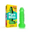 Мыло член Pure Bliss MINI на присоске, зеленое, 15 см