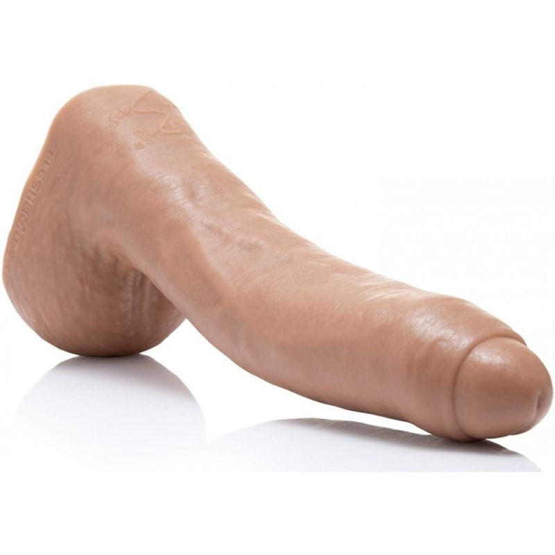 Фаллоимитатор с мошонкой и закрытой головкой реалистичный Fleshjack Boys-Diego Sans Dildo, телесный вид 5