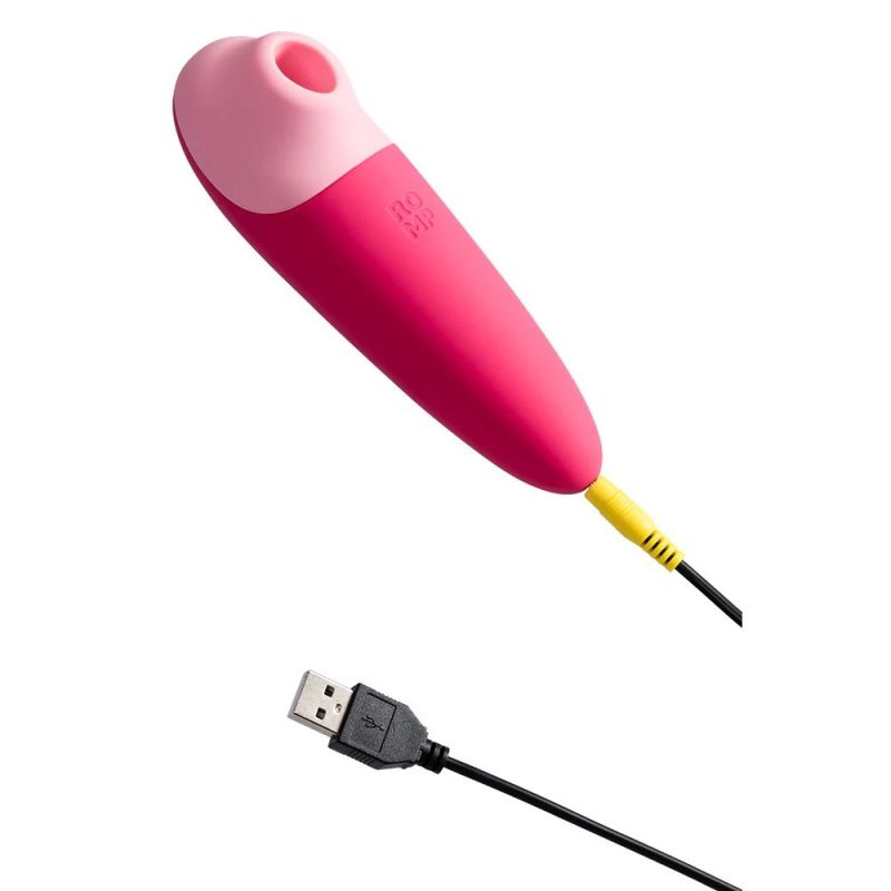 Вакуумный клиторальный стимулятор ROMP Shine X, розовый вид 4