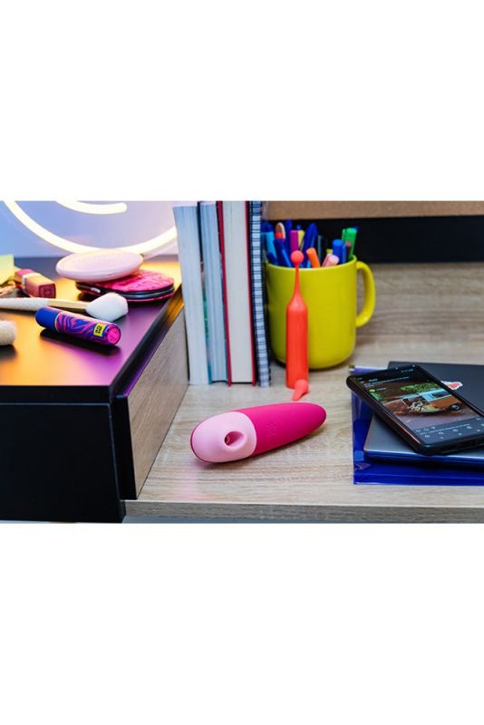 Вакуумный клиторальный стимулятор ROMP Shine X, розовый вид 16